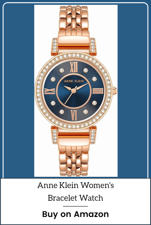 Anne Klein Women’s Premium Crystal-Accented Bracelet Watch